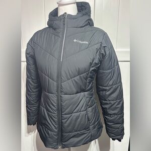 Columbia Youth black hooded winter jacket